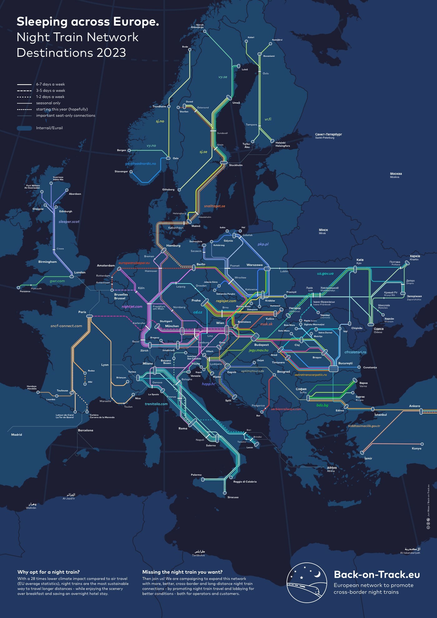 карка влакове европа
