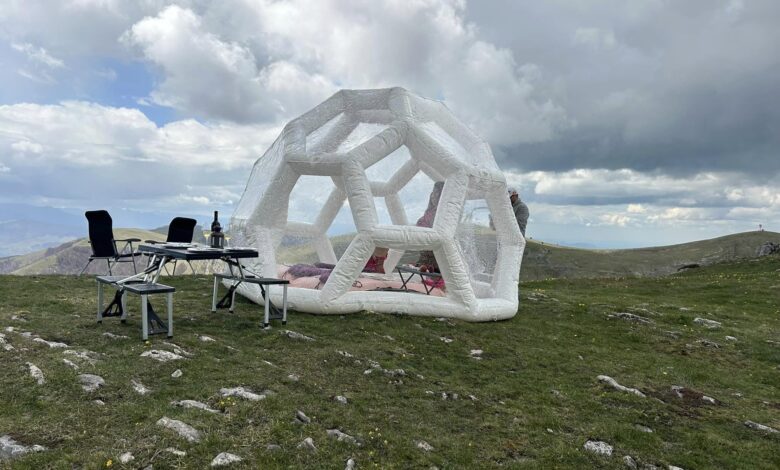 палатка прозрачна врачански балкан