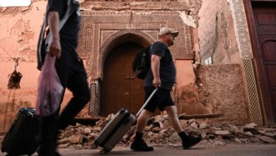 мароко туристи земетресение