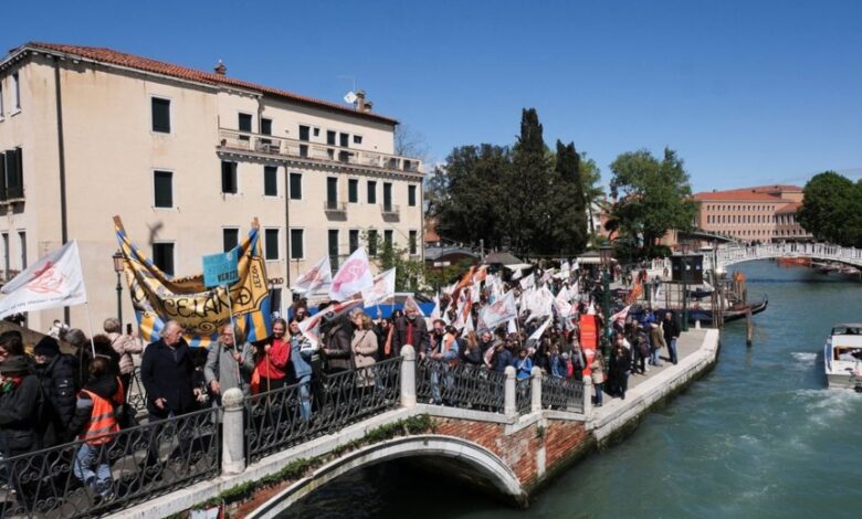 протест венеция